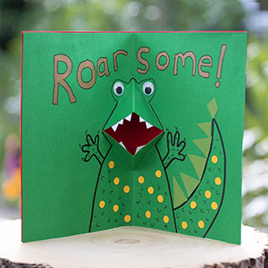 Roarsome dinosaur card