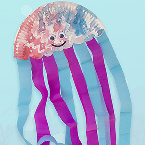 Paper plate jellyfish